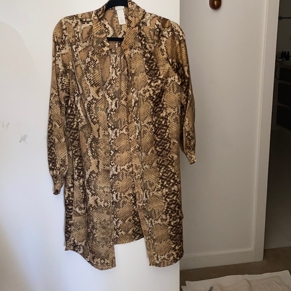 Long H&M Button up top.